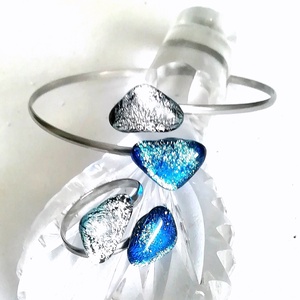 NEMESACÉL! Exkluzív ezüstkék karkötő és gyűrű - ékszer - karkötő - kézfej karkötő - Meska.hu