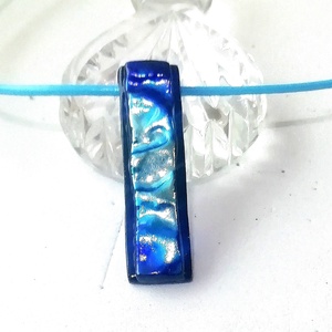  NEMESACÉL!  Ezüstkék hullámok, dichroic ékszerszett. - ékszer - ékszerszett - Meska.hu