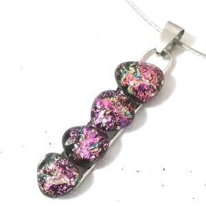  NEMESACÉL!  Magnólia dichroic nyaklánc.  - Meska.hu