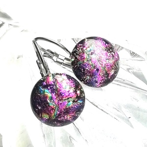  NEMESACÉL!  Magnólia dichroic nyaklánc.  - ékszer - nyaklánc - medálos nyaklánc - Meska.hu