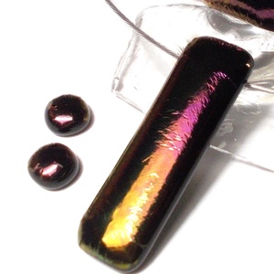 NEMESACÉL!   Aranyló bíborfény nyaklánc és fülbevalóval, névnapra, születésnapra. - ékszer - ékszerszett - Meska.hu