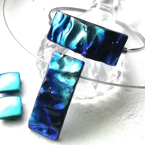 NEMESACÉL! Ezüstkék hullámok ékszerszett, ajándék nőknek névnapra, születésnapra. - Meska.hu