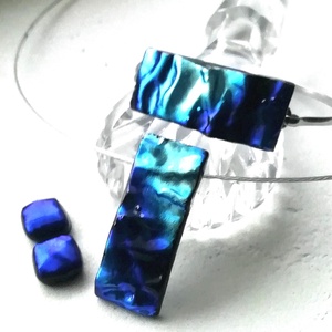 NEMESACÉL! Ezüstkék hullámok ékszerszett, ajándék nőknek névnapra, születésnapra. - ékszer - ékszerszett - Meska.hu