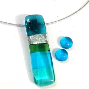 Türkiz szonáta nyaklánc és fülbevaló, ajándék nőnapra, névnapra, születésnapra. - ékszer - ékszerszett - Meska.hu