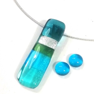 Türkiz szonáta nyaklánc és fülbevaló, ajándék nőnapra, névnapra, születésnapra. - ékszer - ékszerszett - Meska.hu