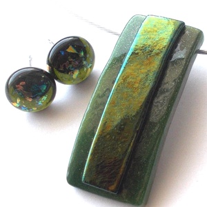 NEMESACÉL!  Bronzos moha ékszerszett , ajándék névnapra születésnapra. - Meska.hu