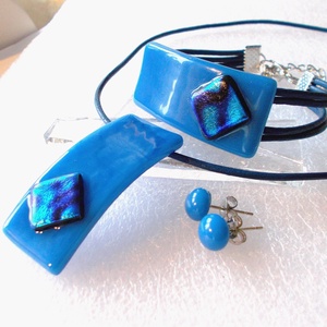 Egyiptomi kék ékszerszett, ajándék névnapra, születésnapra. - ékszer - ékszerszett - Meska.hu