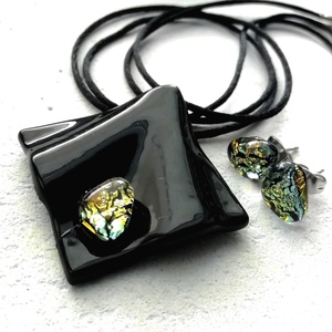 NEMESACÉL!  Arany-fekete ékszerszett, ajándék névnapra születésnapra. - ékszer - ékszerszett - Meska.hu