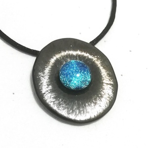 OVÁLIS! Gyöngykagyló dichroic ékszerszett , ajándék névnapra, születésnapra. - Meska.hu