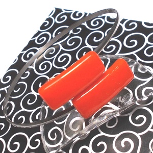 NEMESACÉL!  Korall piros ékszerszett. - ékszer - ékszerszett - Meska.hu