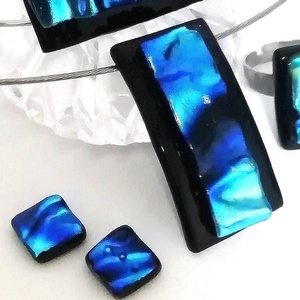 NEMESACÉL! Ezüstkék hullámok ékszerszett, ajándék nőknek névnapra, születésnapra. - Meska.hu