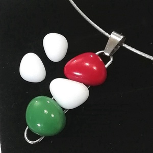 NEMESACÉL!  Nemzeti színű ékszerszett. . - Meska.hu