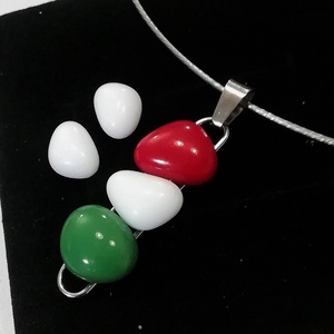 NEMESACÉL!  Nemzeti színű ékszerszett. . - ékszer - ékszerszett - Meska.hu