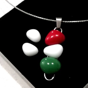 NEMESACÉL!  Nemzeti színű ékszerszett. . - ékszer - ékszerszett - Meska.hu