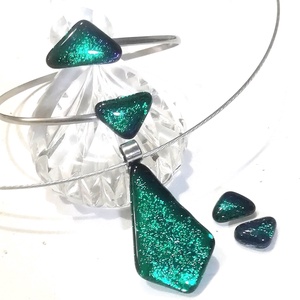 NEMESACÉL! Smaragd ragyogás ékszerszett - Meska.hu