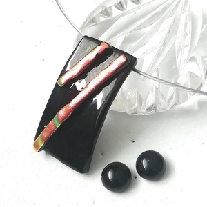 Vörös - fekete ékszerszett, ajándék névnapra, születésnapra. - Meska.hu