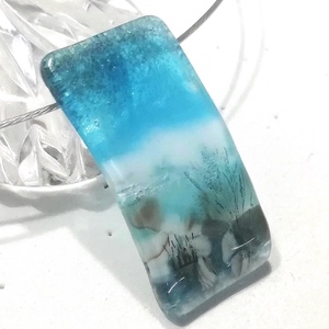 Tengeri színjáték, ékszerszett . - ékszer - nyaklánc - medálos nyaklánc - Meska.hu