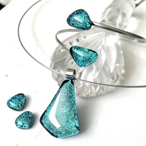 NEMESACÉL! Türkiz ragyogás ékszerszett - ékszer - ékszerszett - Meska.hu