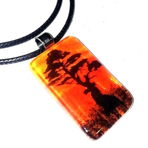 NEMESACÉL!  Afrikai tájkép nyaklánc - ékszer - nyaklánc - medálos nyaklánc - Meska.hu