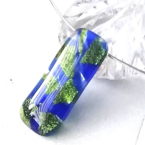 Kék-zöld ragyogás nyaklánc és fülbevaló.  - ékszer - ékszerszett - Meska.hu