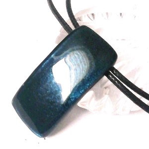 NEMESACÉL! Mélykék selyem aventurin nyaklánc.  - ékszer - nyaklánc - medálos nyaklánc - Meska.hu