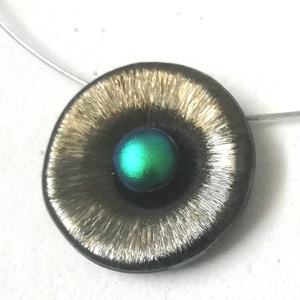  Gyöngykagyló dichroic nyaklánc , ajándék névnapra, születésnapra., Ékszer, Ékszerszett, Ékszerkészítés, Üvegművészet, MESKA