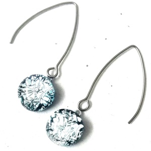 ORVOSI FÉM !  Ezüst-fény trendi  fülbevaló  , ajándék  névnapra, születésnapra. - Meska.hu