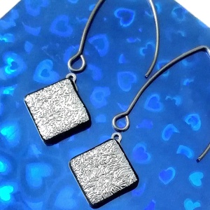 ORVOSI FÉM !  Ezüst zsorzsett trendi  fülbevaló  , ajándék  névnapra, születésnapra., Ékszer, Fülbevaló, Lógó fülbevaló, Ékszerkészítés, Üvegművészet, MESKA