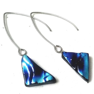 ORVOSI FÉM !  Ezüstkék trendi  fülbevaló  , ajándék  névnapra, születésnapra. - Meska.hu