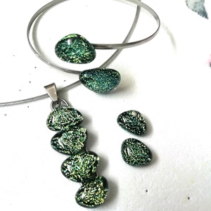 NEMESACÉL! Exkluzív arany-aqua ékszerszett.  - ékszer - ékszerszett - Meska.hu