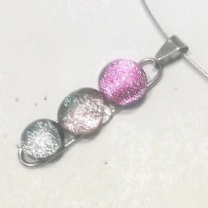  NEMESACÉL!  Színes dichroic kavicsok, szabálytalan ékszerszett. - ékszer - ékszerszett - Meska.hu