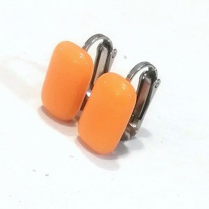 NEMESACÉL KLIPSZ.  Napsárga trendi klipszes fülbevaló. - Meska.hu