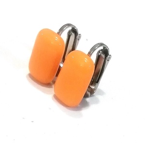 NEMESACÉL KLIPSZ.  Napsárga trendi klipszes fülbevaló. - Meska.hu