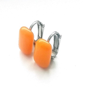 NEMESACÉL KLIPSZ.  Napsárga trendi klipszes fülbevaló. - ékszer - fülbevaló - klipsz - Meska.hu