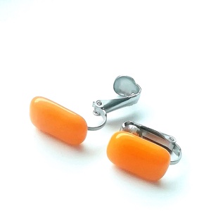 NEMESACÉL KLIPSZ.  Napsárga trendi klipszes fülbevaló. - ékszer - fülbevaló - klipsz - Meska.hu