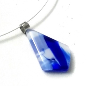 NEMESACÉL! Kék-fehér mintás ékszerszett. - ékszer - ékszerszett - Meska.hu