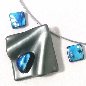 NEMESACÉL!  Kék-metál fények, ajándék névnapra születésnapra. - Meska.hu