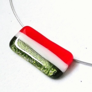 NEMESACÉL!  Nemzeti színű zászló sodronyra fűzve., Ékszer, Ékszerszett, Ékszerkészítés, Üvegművészet, MESKA