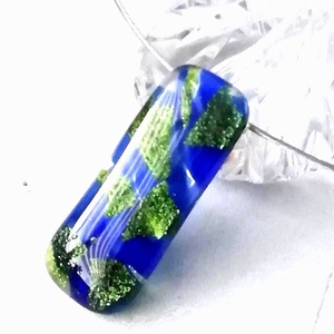 Kék-zöld ragyogás nyaklánc és fülbevaló.  - ékszer - ékszerszett - Meska.hu