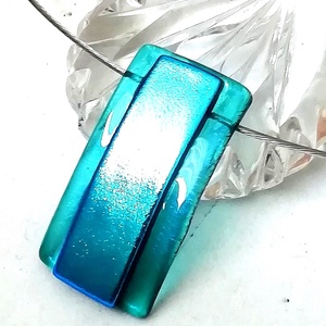 NEMESACÉL! Türkiz fények dichroic ékszerszett. - Meska.hu