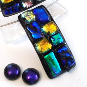 NEMESACÉL!  Dichroic mozaik, ékszerszett, ajándék  lányoknak szalagavatóra, ballagásra, születésnapra, névnapra.  - Meska.hu
