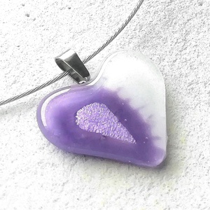 Levendula szív ékszerszett, ajándék névnapra, születésnapra. - ékszer - ékszerszett - Meska.hu