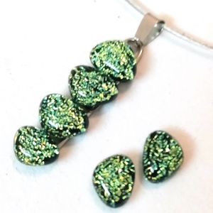 NEMESACÉL! Exkluzív arany-aqua ékszerszett. , Ékszer, Ékszerszett, Ékszerkészítés, Üvegművészet, MESKA