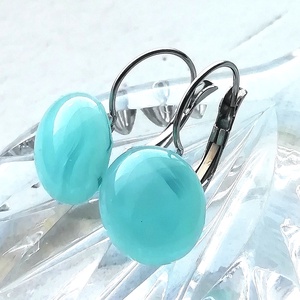 Fátyolfelhő üveg fülbevaló, ajándék nőknek névnapra, születésnapra.  - Meska.hu