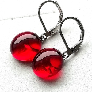 ORVOSI CÉL!  Fekete cseresznye fülbevaló, ajándék nőknek névnapra, születésnapra.  - Meska.hu