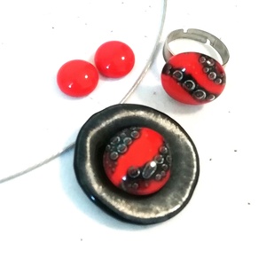  Gyöngykagyló dichroic ékszerszett , ajándék névnapra, születésnapra. - ékszer - ékszerszett - Meska.hu