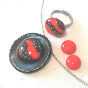  Gyöngykagyló dichroic ékszerszett , ajándék névnapra, születésnapra. - ékszer - ékszerszett - Meska.hu