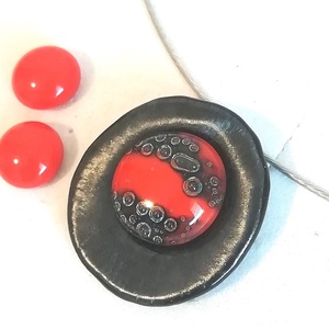  Gyöngykagyló dichroic ékszerszett , ajándék névnapra, születésnapra. - ékszer - ékszerszett - Meska.hu