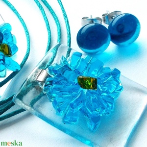 Színek játéka borostyánban ékszerszett, ajándék nőknek, lányoknak . - ékszer - ékszerszett - Meska.hu