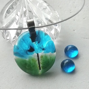 Szellőrózsa üvegékszer szett, ajándék  névnapra, születésnapra. - ékszer - ékszerszett - Meska.hu